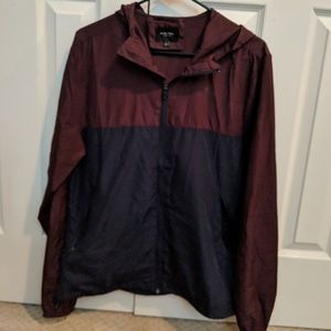 Lightweight windbreaker hooded jacket